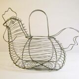 Egg basket made of chrome thread