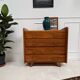 Compass foot chest of drawers