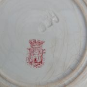 3 talking dessert plates earthenware from Gien the language of flowers n°', 5 and 6 diam 20 cm