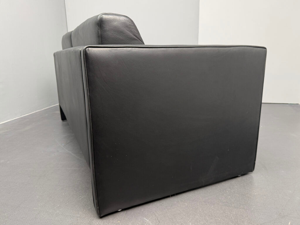 2-seater leather sofa, Studio Line 190 by Jürgen Lange for Walter Knoll, Germany, 1970s