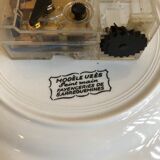 Old clock clock star ceramic plate sarreguemines vintage