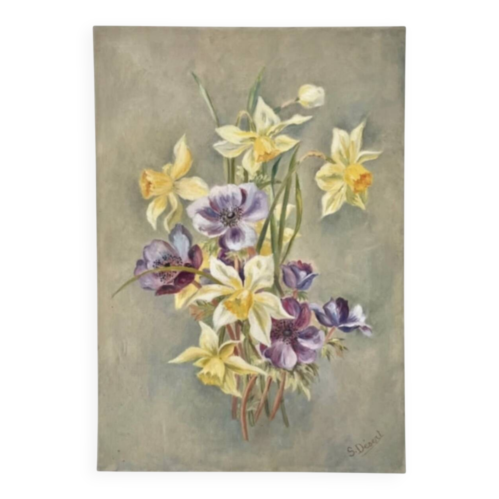 Ancient floral tableau