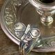 Hand candle holder, butterfly decoration, solid brass