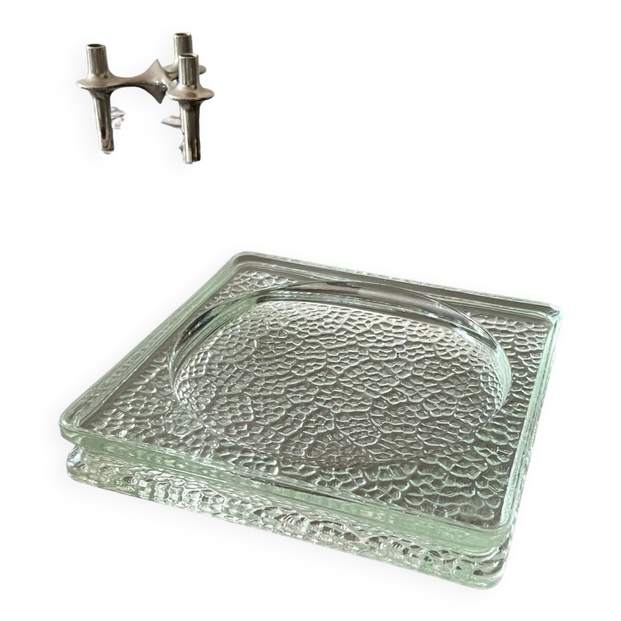 ashtray in tempered glass Nevada, 1950