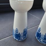 4 vintage Dutch vases for hyacinths