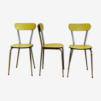 Trio de chaises en formica