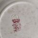 Set of 6 dinner plates in Terre de fer earthenware, red color
