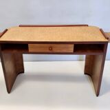 Art Deco Walnut, Birch and Beech Writing Desk, Brianza, Italy