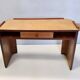 Art Deco desk in walnut, birch and beech, Brianza, Italy