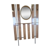 Wall coat hanger with mirror, 50s