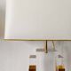 Pair of plexiglass lamps Hollywood Regency 1970