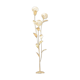 Lampadaire floral laiton & nacre 1970s