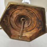 Art Deco Table Lamp - Brass Base Glass