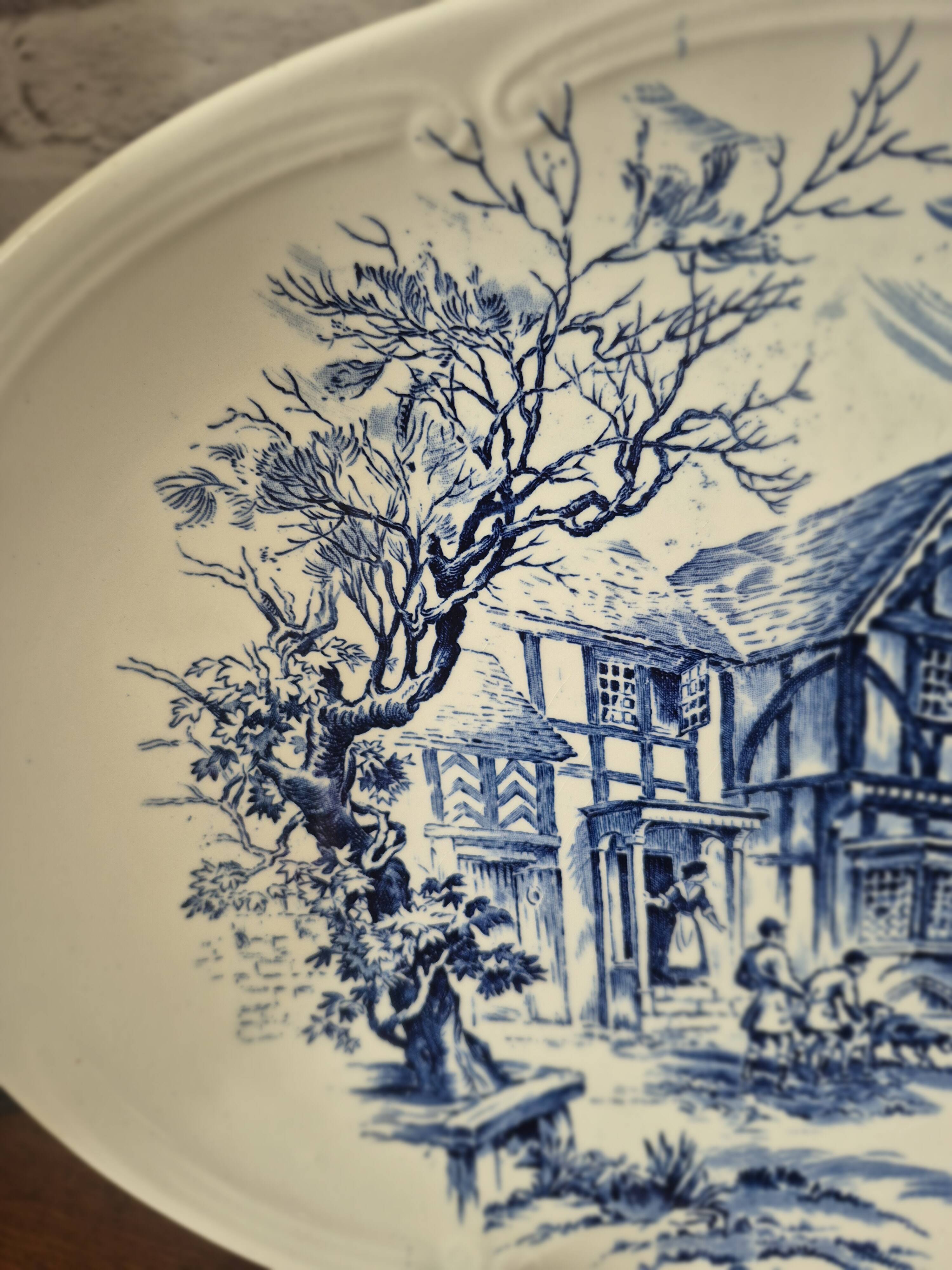 Vintage Gien oval platter