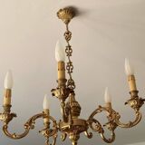 Bronze chandelier 5 branches