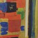 Swedish Oil on Panel – “Abstract Composition” by MARTIN BISSIÈRE, 1952