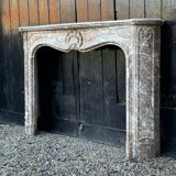 Regency Fireplace in Grey Ardennes Marble, 18th Century