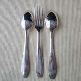 Set of 3 silver metal cutlery Apollo Baltic Model