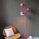 Vintage floor lamp 'intense pink'