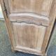 Renovated Louis XV bonnetière dormitory wardrobe in solid oak.