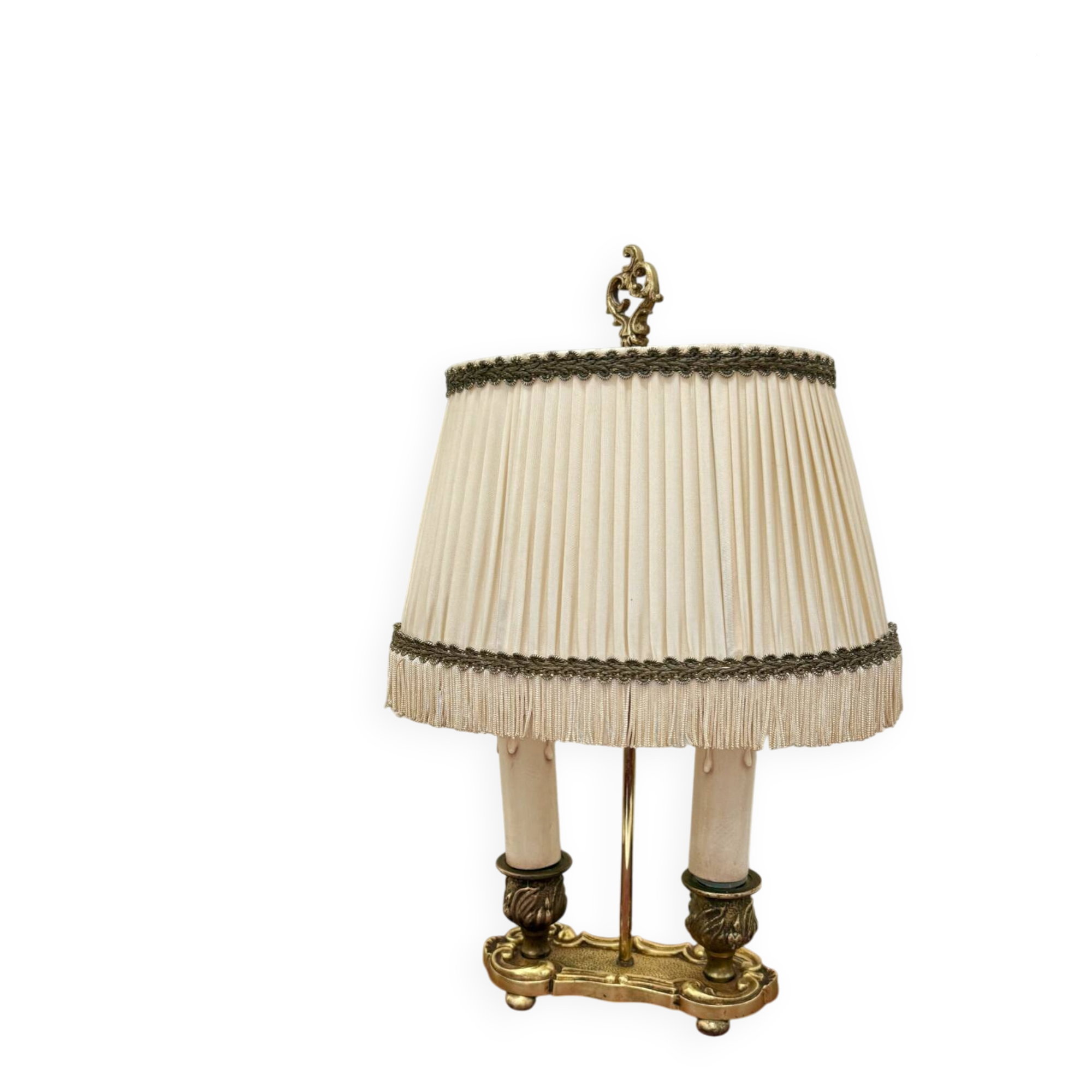 Antique Empire style bouillotte lamp
