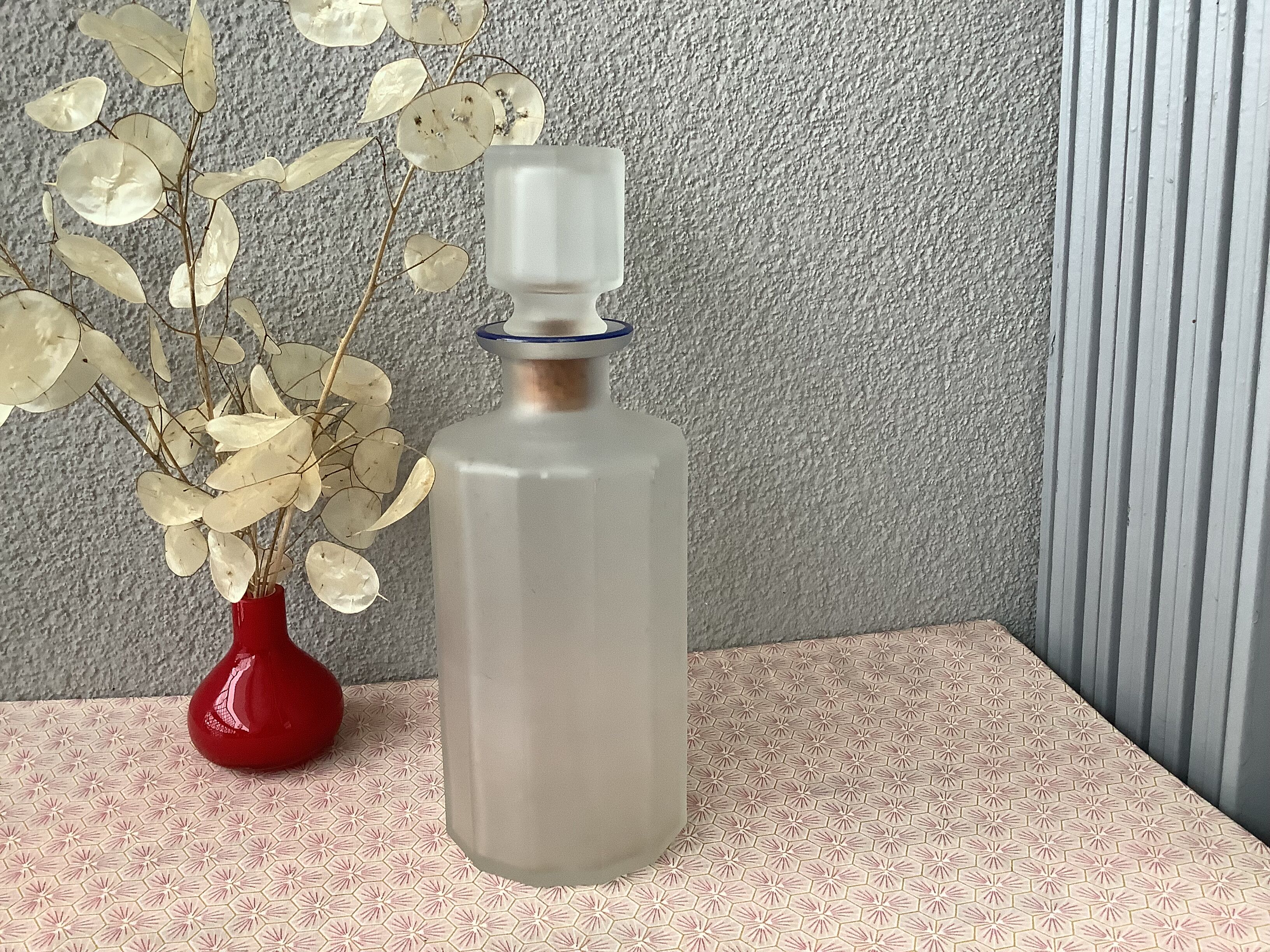Bormioli Italy carafe with vintage facets