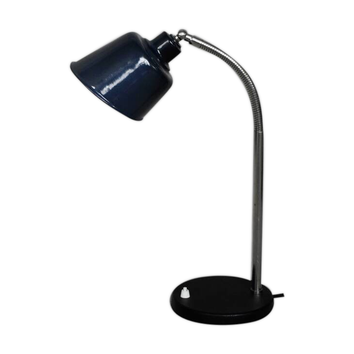 Industrial metal desk lamp, Poland circa 1950.