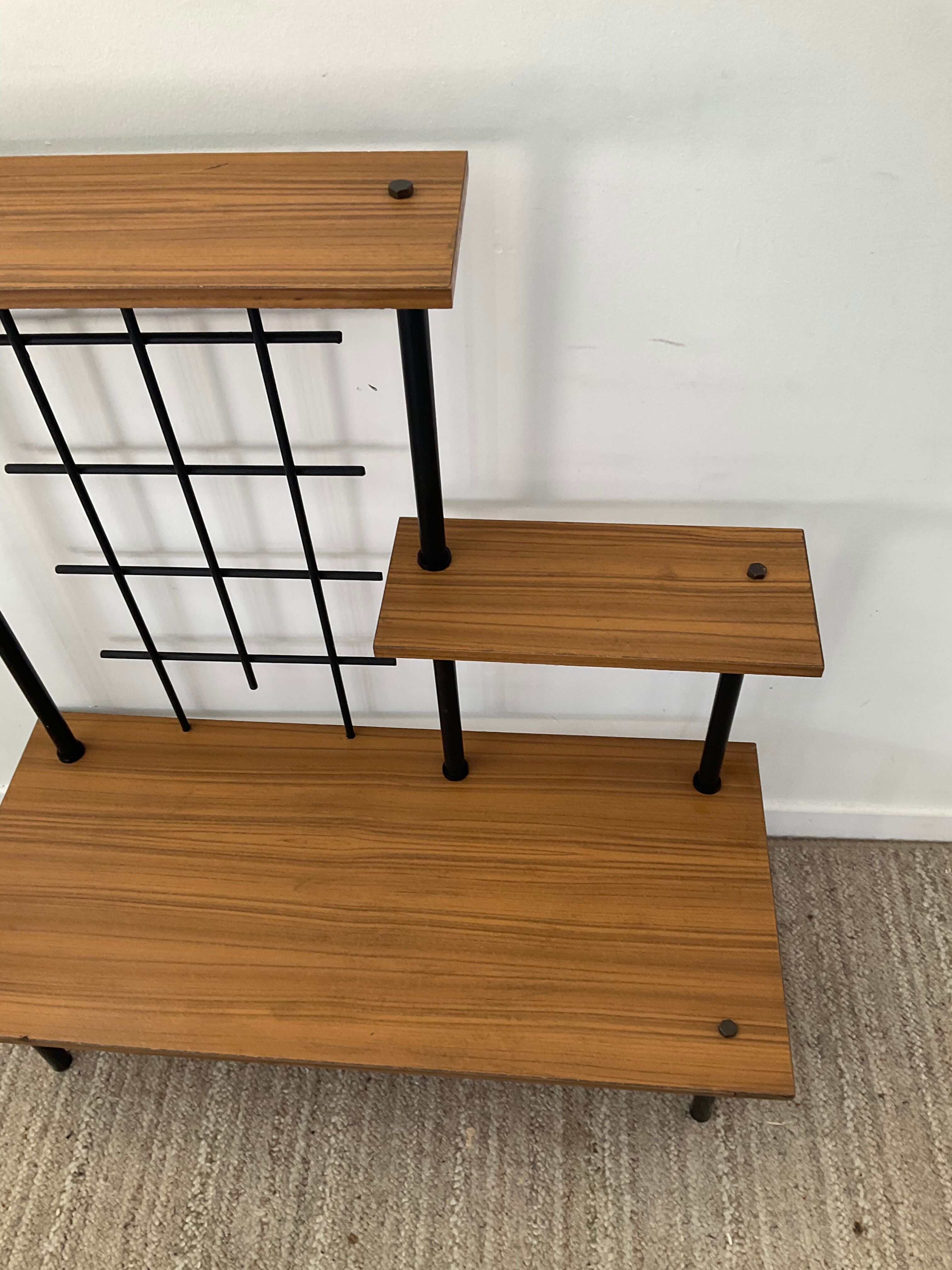 Vintage 60s shelf in formica and metal
