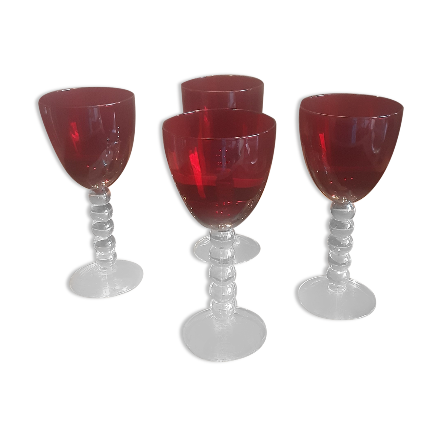 Lot 4water glasses or vintage wine
