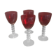 Lot 4water glasses or vintage wine
