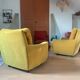 Fauteuil jaune moutarde vintage