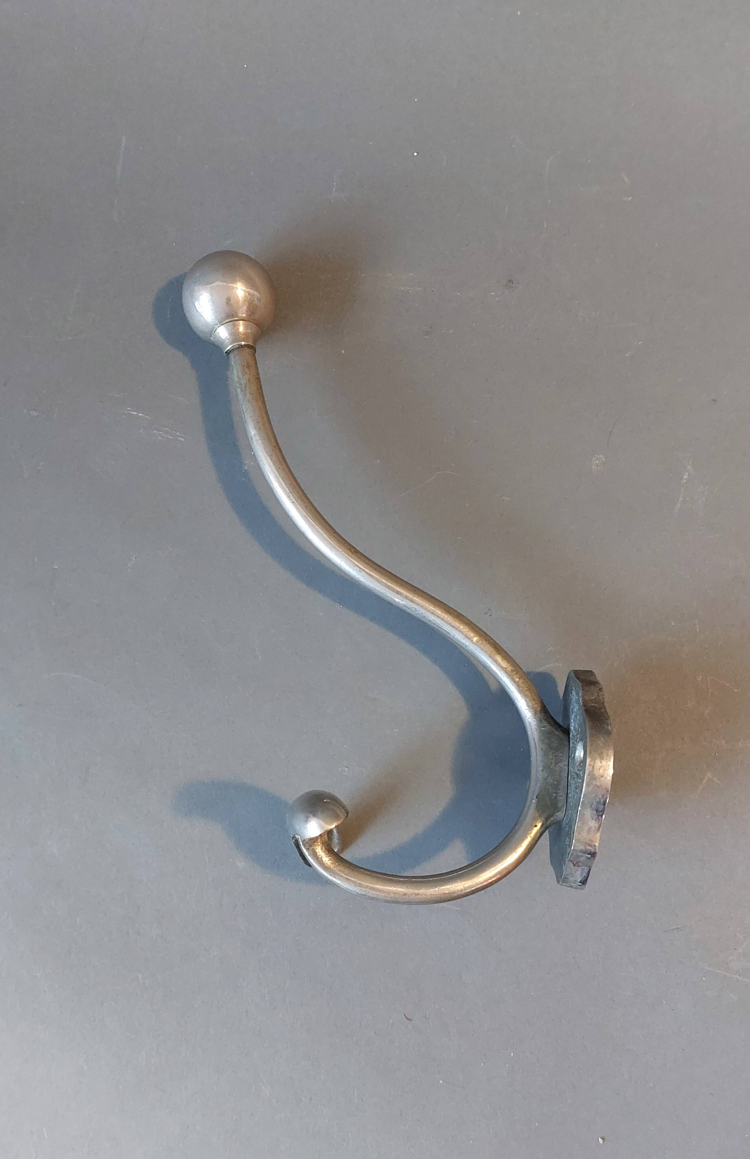 Hat hook in silver-plated brass 1940.