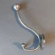 Hat hook in silver-plated brass 1940.