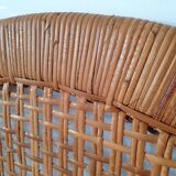 Rattan and wicker headboard