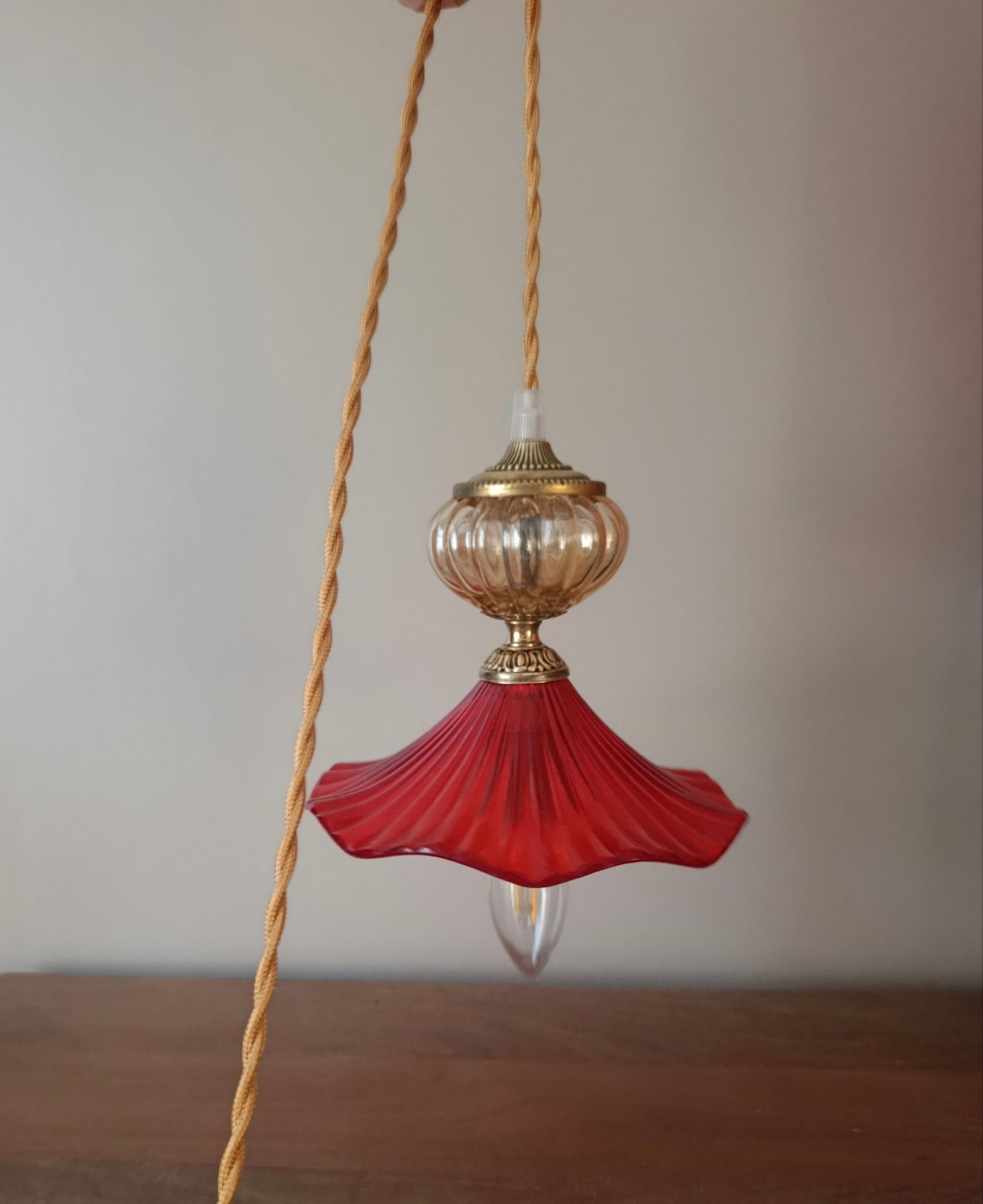 poetic retro ruby lantern
