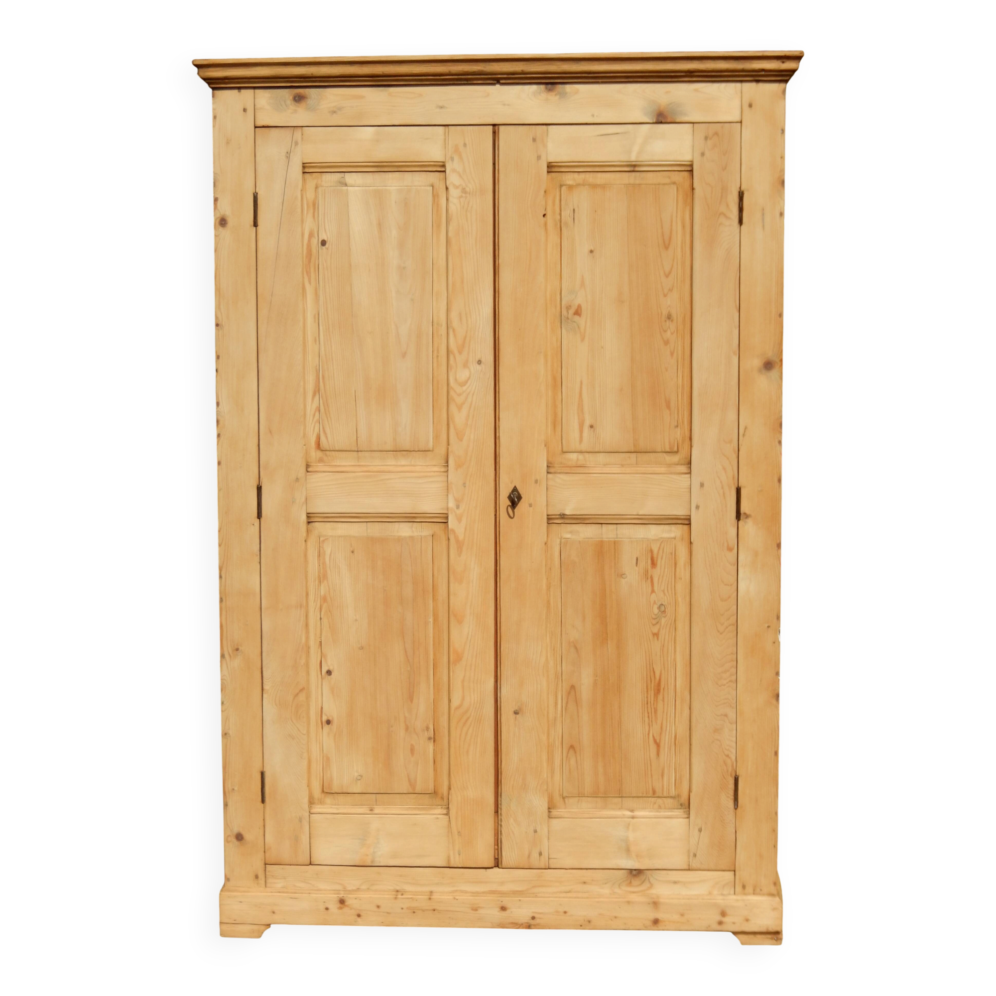Superb Parisian wardrobe cloakroom cupboard in natural light pine.