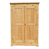 Superb Parisian wardrobe cloakroom cupboard in natural light pine.
