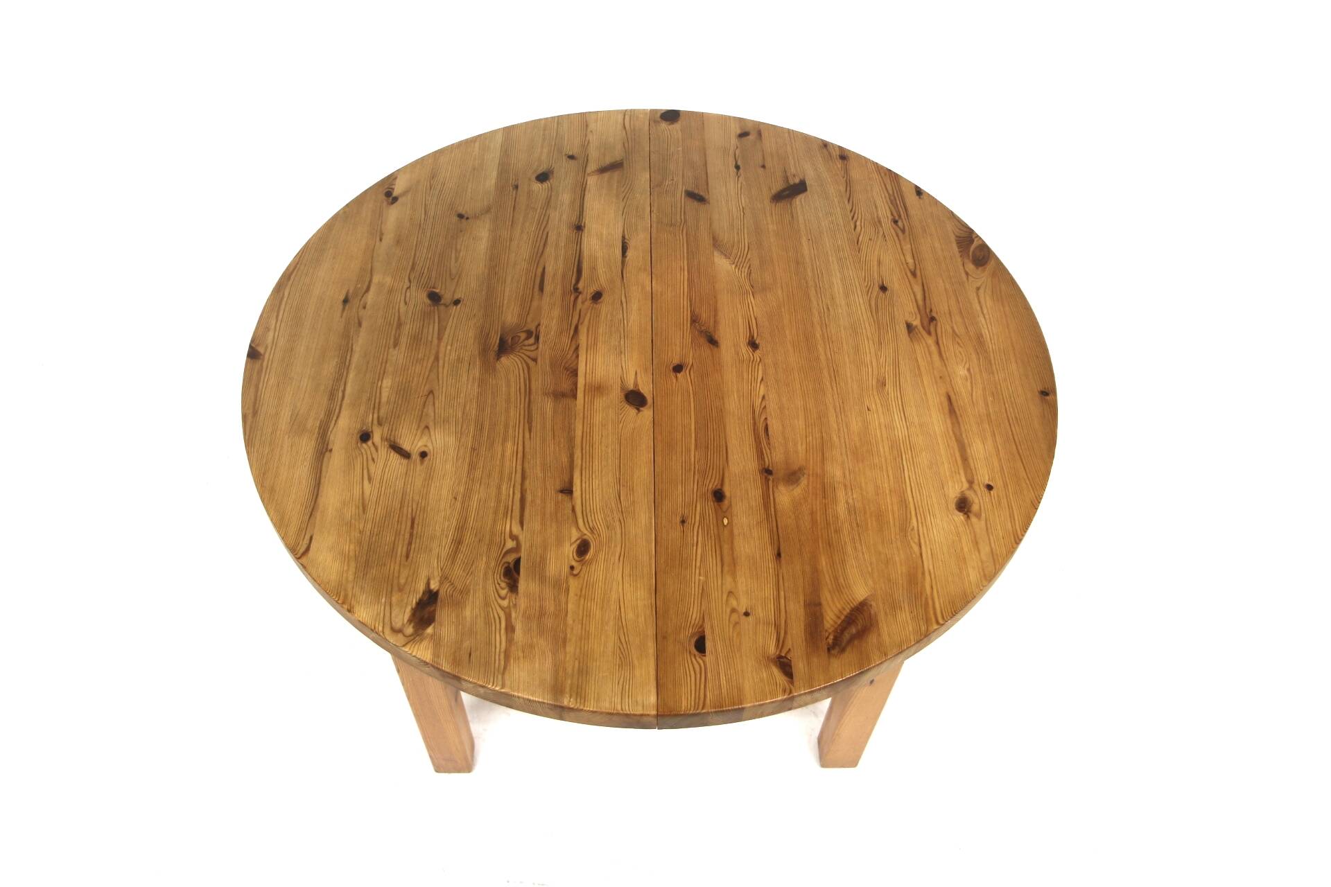Table de salle à manger scandinave en pin, Suède, 1970