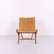 Armchair / folding chair – model JH 512 “The Fireplace Chair” – patinated oak – original cane – Hans J. Wegner – Johannes Hansen – 1950s