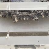 Antique mirror on plexiglass base