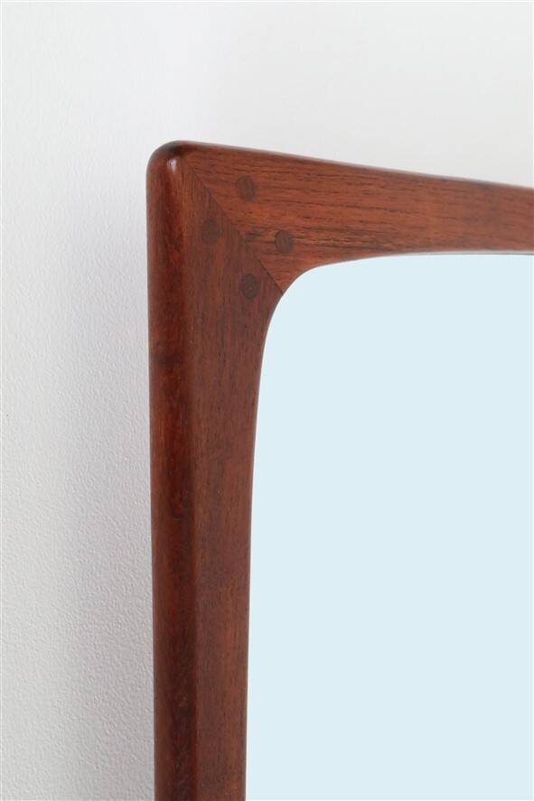 Big mid-century teak mirror / Asbjørn Møbler / Danish modern design / 1960s