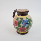 Vallauris Massier vase with flower motifs, signed under the base