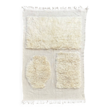 Moroccan Beni Ouarain rug in ecru wool
