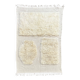 Moroccan Beni Ouarain rug in ecru wool
