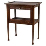 Early 20th Century Oak Tea Cabinet with Tray, 1950s