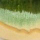 Green beige convex vase scheurich ceramics west germany 284-15