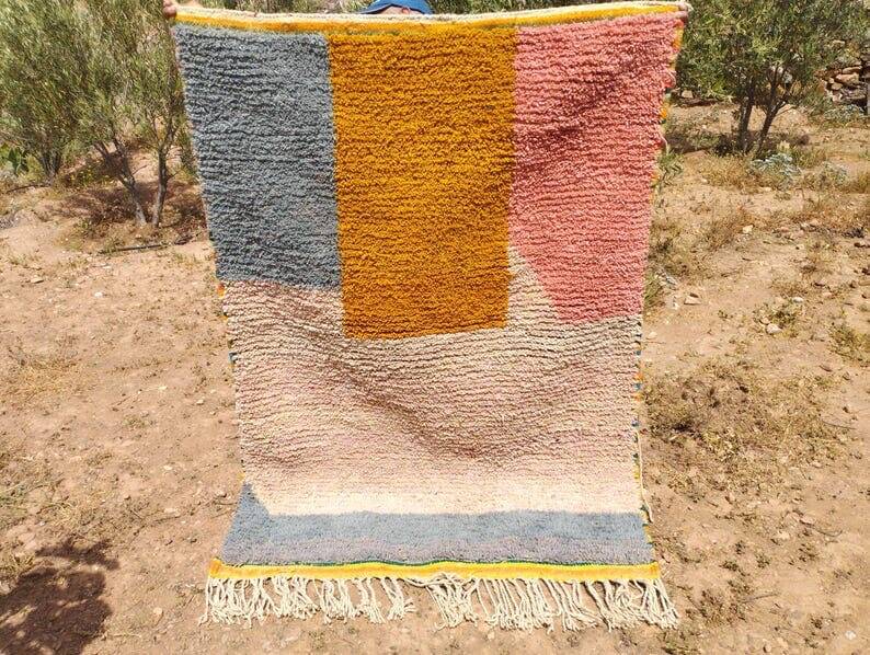 Handmade Beni Ouraine rug, size 100 x 200 cm