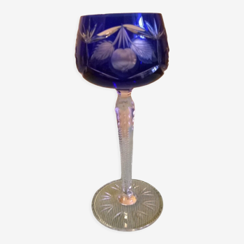 Verre à pied en cristal de Bohème