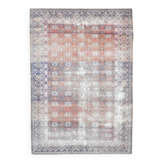 Tapis persan classique rouge et bleu