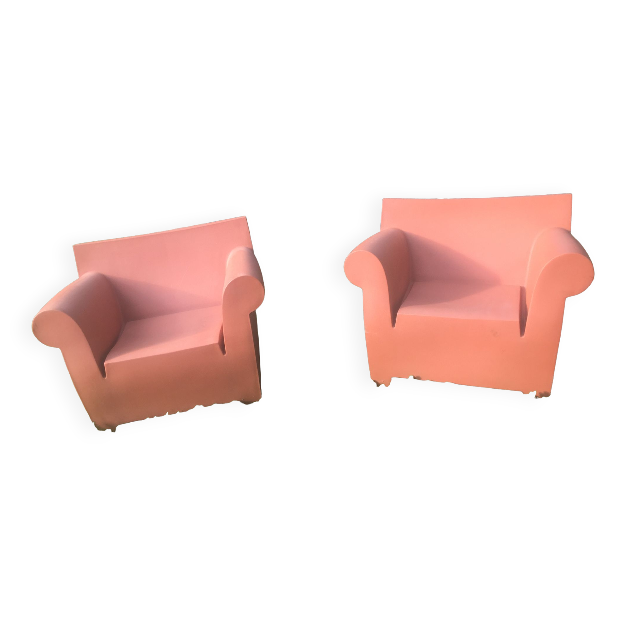 Two Bubble chairs by Philippe Starck Kartell edition